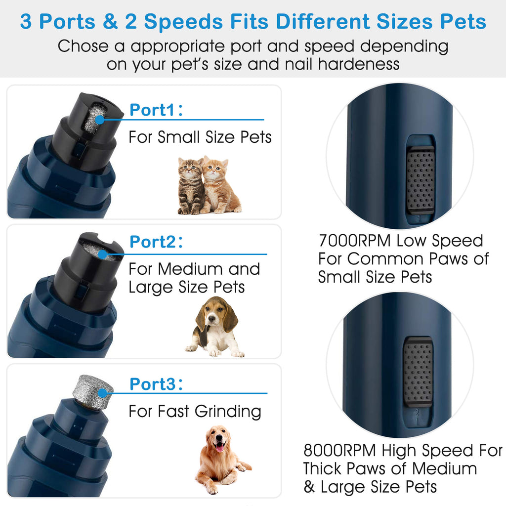 QuietTrim Rechargeable Dog Nail Grinder - view 10