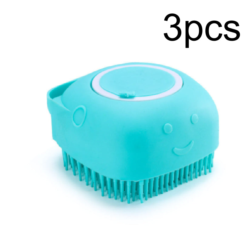 SudsPaw Silicone Bath Brush with Shampoo Dispenser - view 12