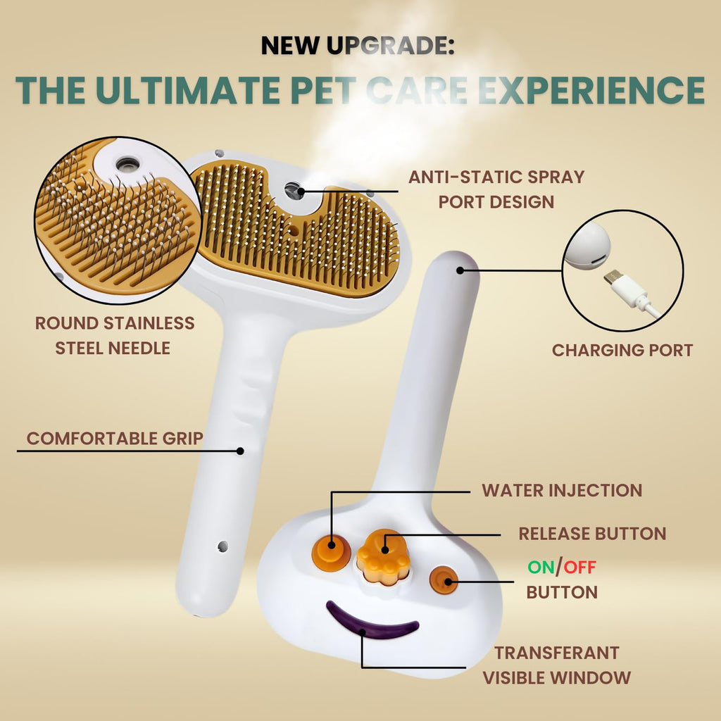 SteamSoft Grooming Brush with Water Tank - view 2