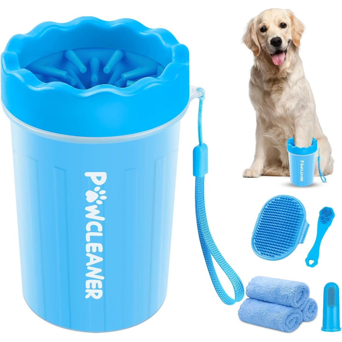 PawWash 7-in-1 Portable Paw Cleaner Kit by Brushwag