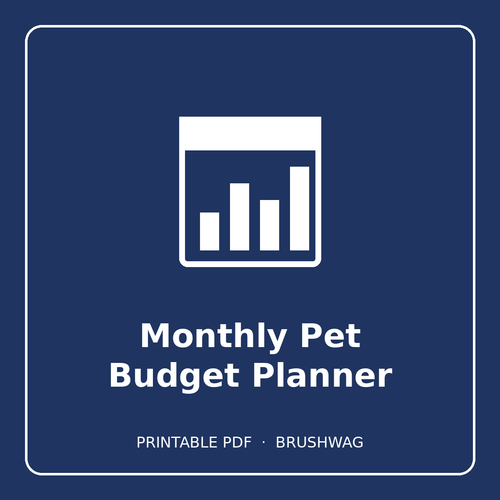 Monthly Pet Budget Planner cover
