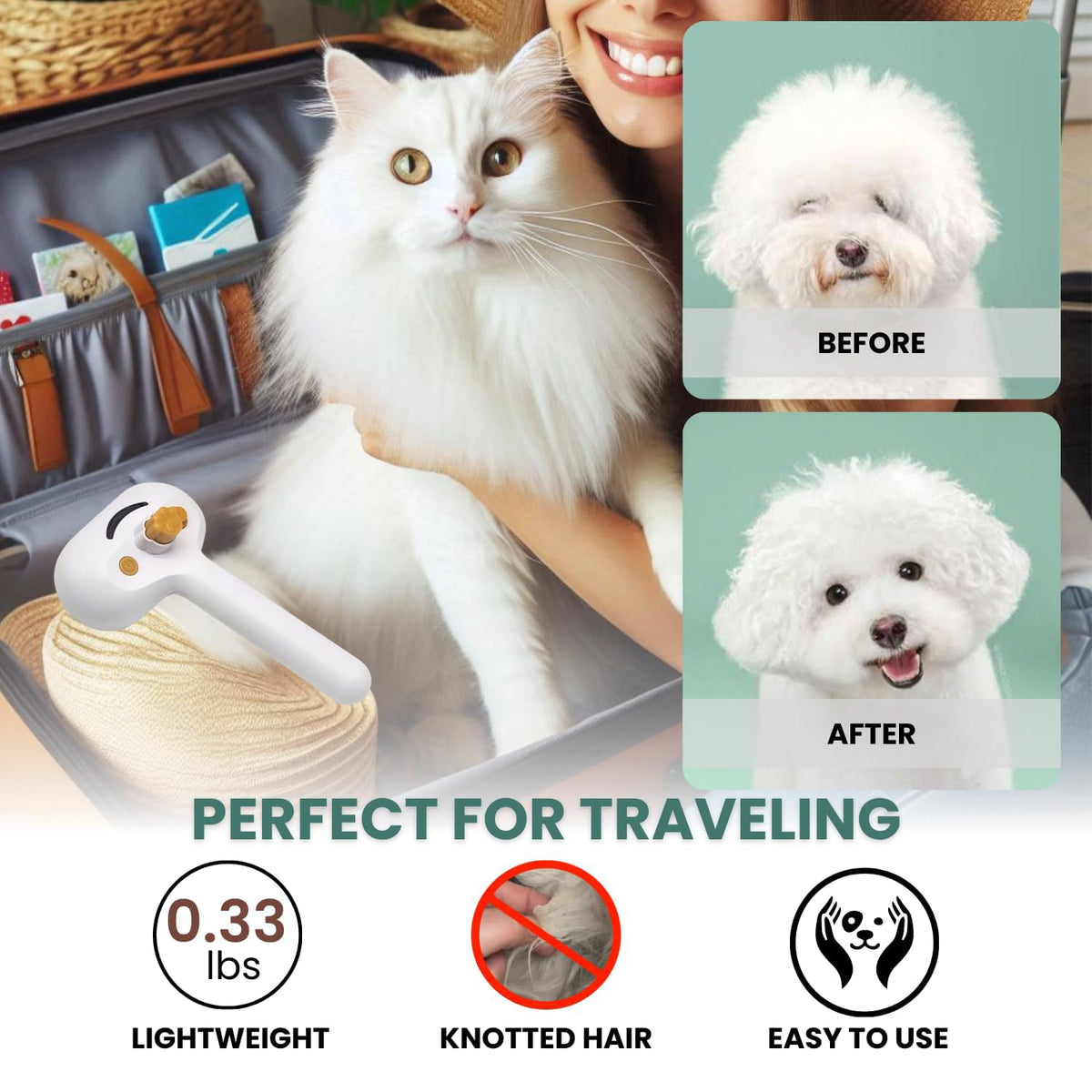 SteamSoft Grooming Brush with Water Tank - view 7