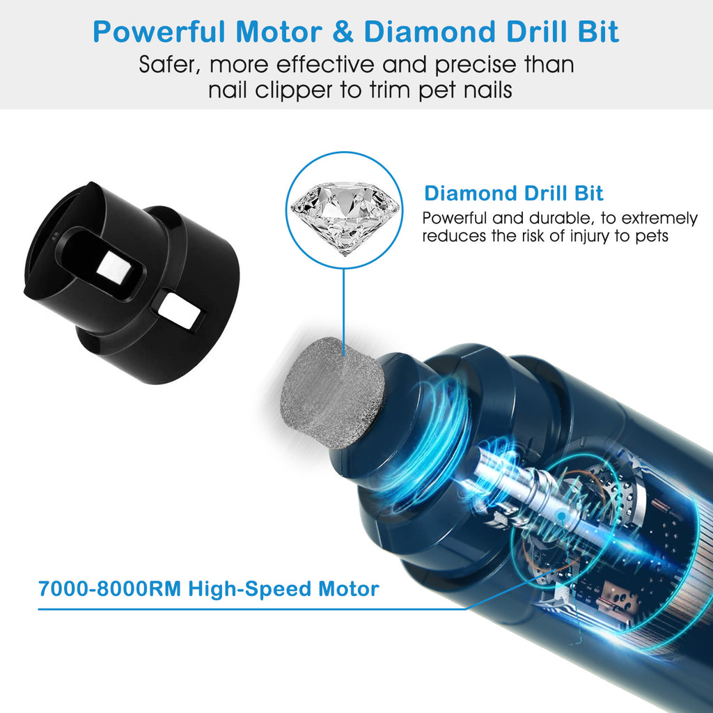 QuietTrim Rechargeable Dog Nail Grinder - view 8
