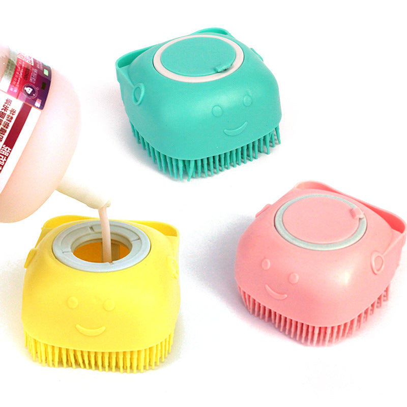 SudsPaw Silicone Bath Brush with Shampoo Dispenser - view 3